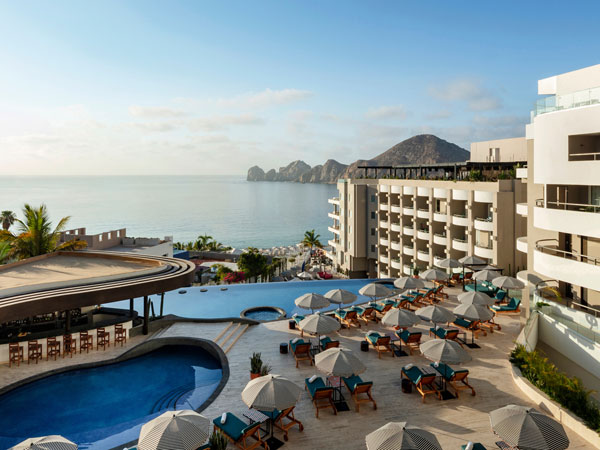 Aerial View Of The Infinity Pool And Ocean.