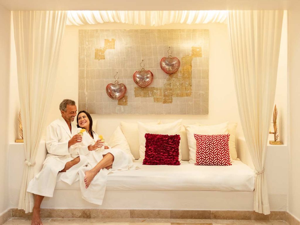 Couple At The Spa In Corazon.