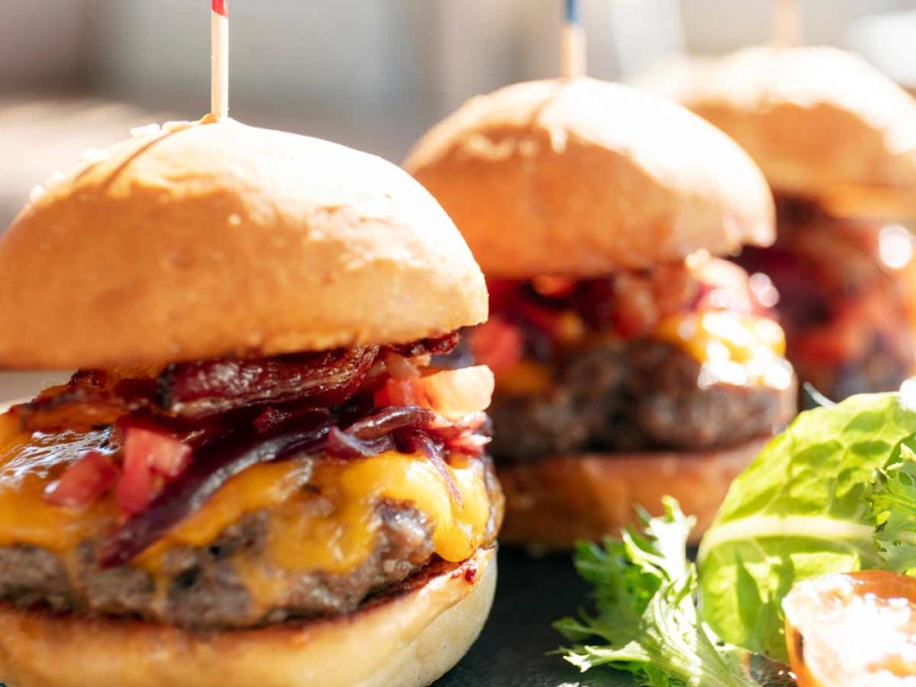 Bacon Cheeseburger Sliders.