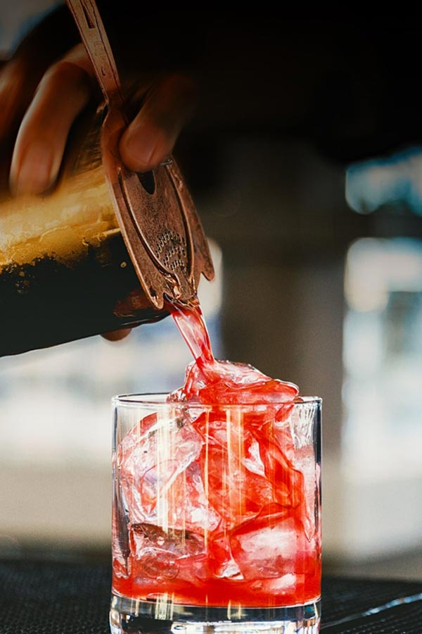 Pouring A Cocktail.
