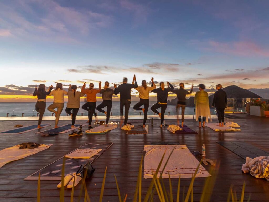 Yoga At Sunset At Corazon.