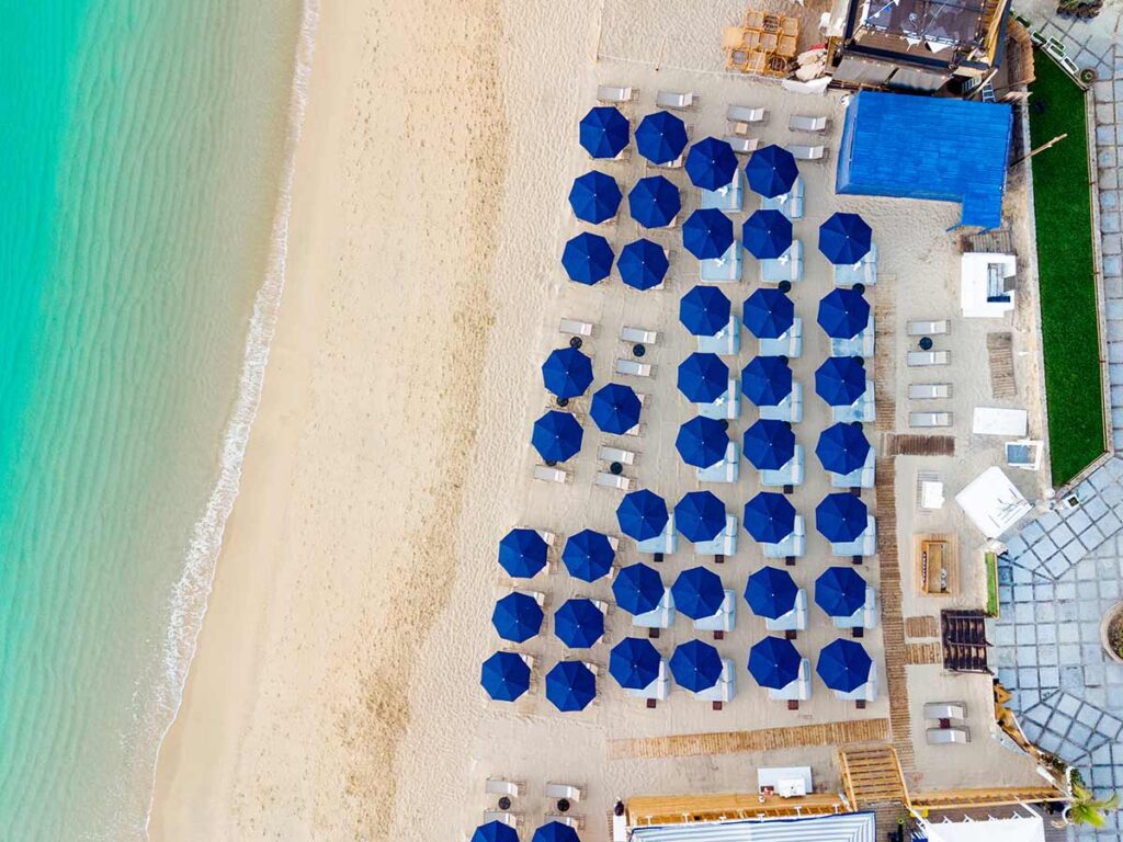 Aerial Beach View.