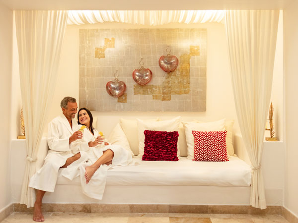 Couple At The Spa Together