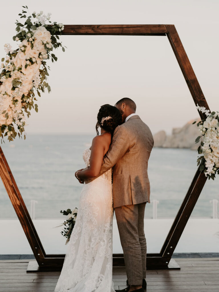 Bride And Groom In Cabo