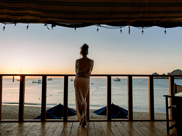 Lady Standing On The Deck