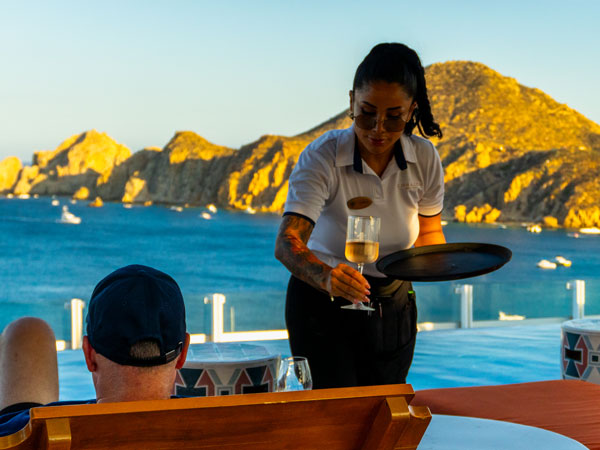 Poolside Server At Corazon