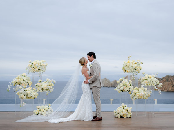Bride And Groom At The Alter